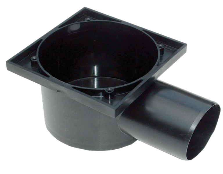 BOCA DESAGUE BALCON C/SALIDA 63 X NEGRO