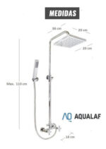 MAILEN DUCHA C/BARRAL EXT. C/TRANSF. C. CERAMICO AQUALAF ( 16050 )