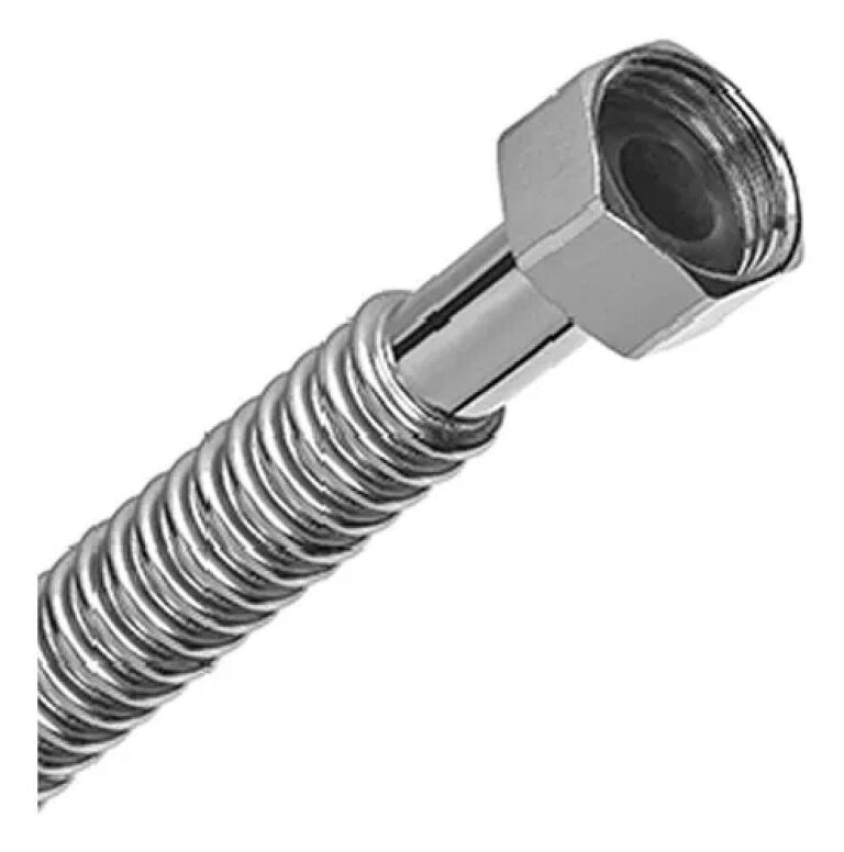 FLEXIBLE ACERO INOX. 1/2" x 35 cm MACHO GIRATORIO LATYN