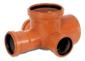 CODO C/3 ACOMETIDAS ORTOGONALES 110x63 DURATOP MARRON