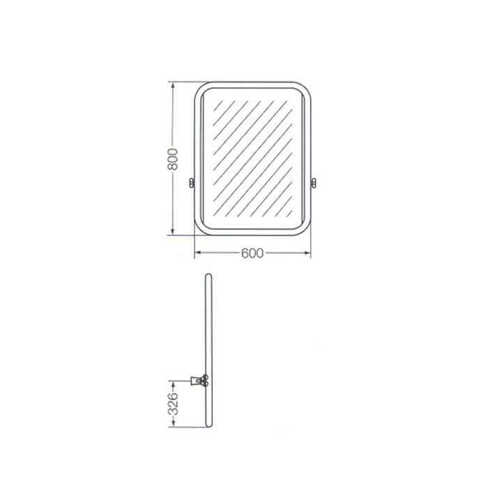 ESPACIO ESPEJO BASCULANTE FERRUM DISCAPACITADO ( VTEE1 )