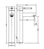 MONOCOMANDO LAVATORIO Alto TAU GENEBRE (002 65136 18 45 66)