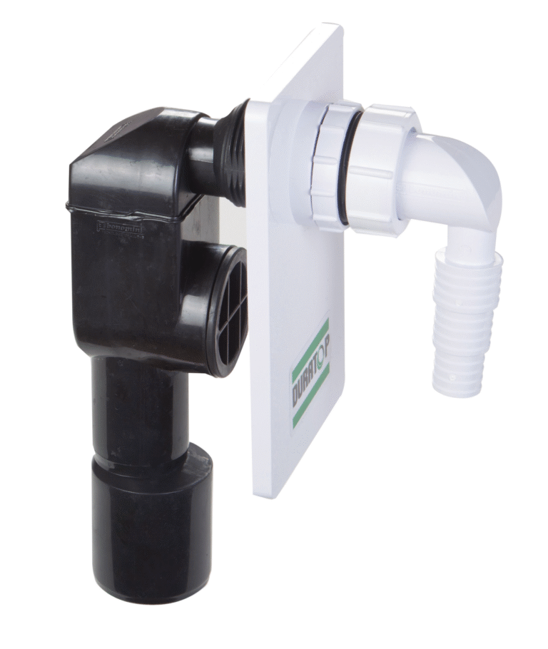 SIFON DE PARED P/LAVARROPAS DURATOP X NEGRO