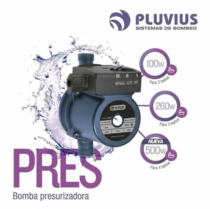 BOMBA PRESURIZADORA PRES 100W PLUVIUS ( 2334 )