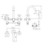 LIWEN LAVATORIO PICO CAÑO AQUALAF ( 6011 )