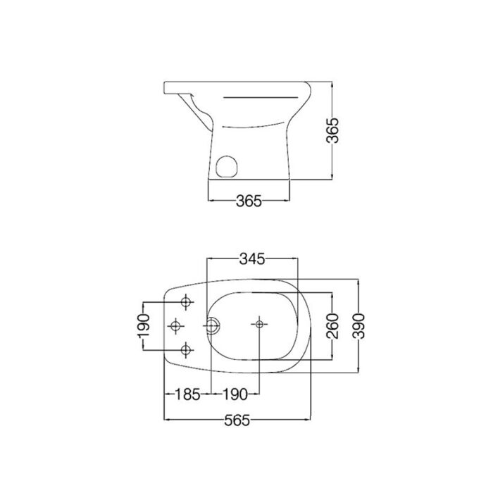 ADRIATICA BIDET 3 AGUJ. ( BAM3J )