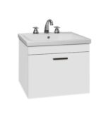 AMUBE LYON VANITORY BCO. 54 x 40 x 47 cm 1 pta. abatible C/MESADA LOZA 3 AG. ( PARA ARMAR )