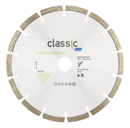 DISCO DIAMANTADO SEGMENTADO CLASSIC 180x22.23 NORTON SG ( CONCRETO/LADRILLOS/TEJAS ) DISCO DIAMANTADO SEGMENTADO CLASSIC 180x22.23 NORTON SG ( CONCRETO/LADRILLOS/TEJAS )