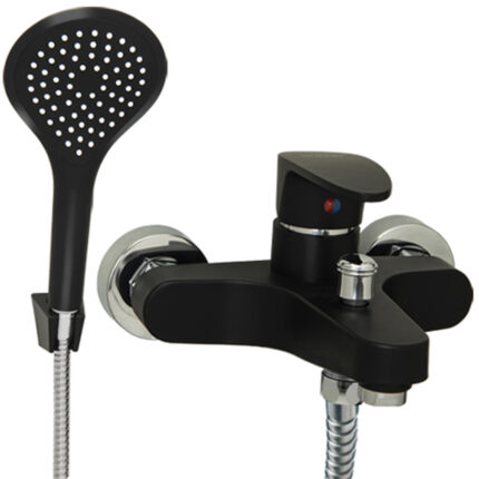 DOHA MONOCOMANDO DUCHA EXT. C/TRANSF. ABS NEGRO MOZART ( 7169 )