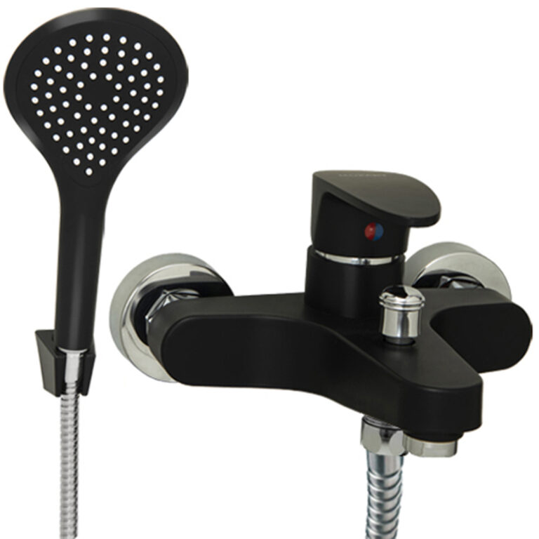 DOHA MONOCOMANDO DUCHA EXT. C/TRANSF. ABS NEGRO MOZART ( 7169 )