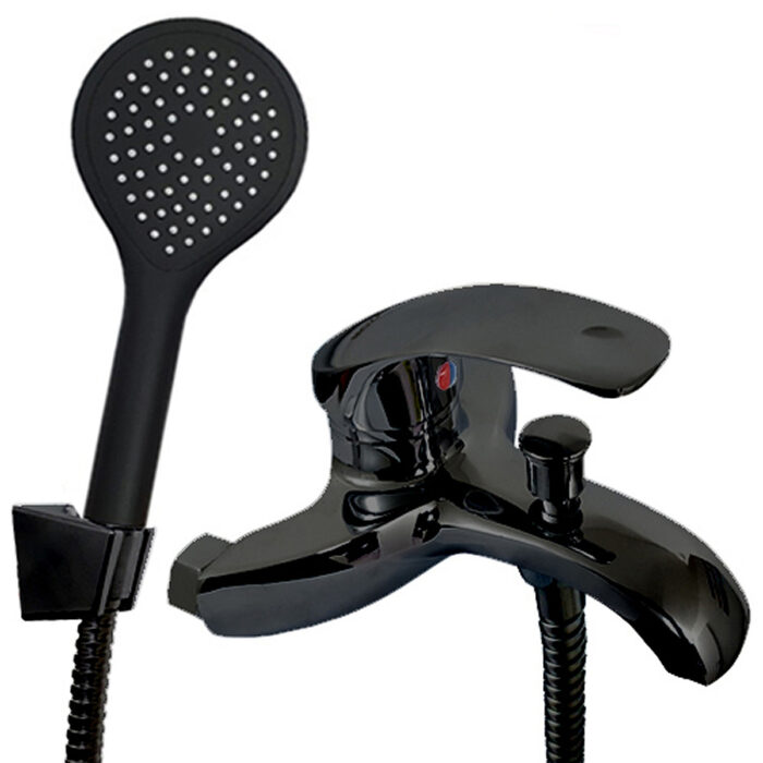 VITRA MONOCOMANDO DUCHA EXT. C/TRANSF. NEGRO MOZART ( 7421 )