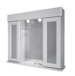 SCHNEIDER BIANCA ESPEJO bl 70x60x14 2 puertas vid