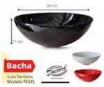 Bacha Apoyar Redonda 34Cm Agus Roja Daccord