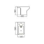 TRENTO BIDET 1 aguj FERRUM ( BEL1J )