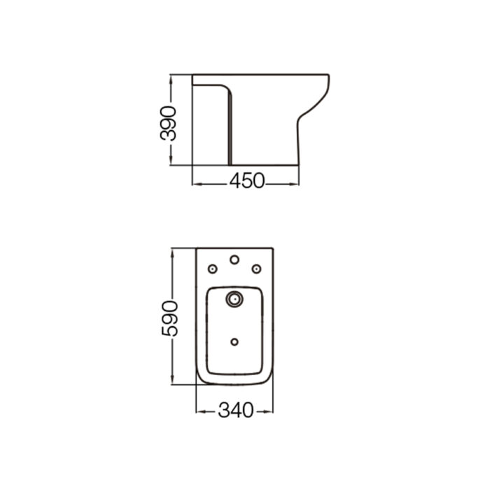 TRENTO BIDET 1 aguj FERRUM ( BEL1J )