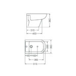 BARI BIDET COLGAR 1 AGUJERO ( BKP1J )