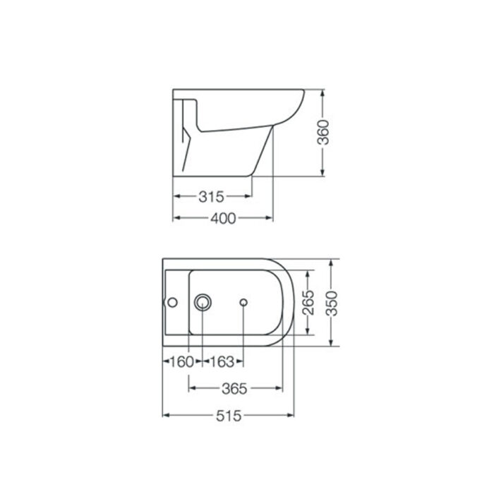 BARI BIDET COLGAR 1 AGUJERO ( BKP1J )