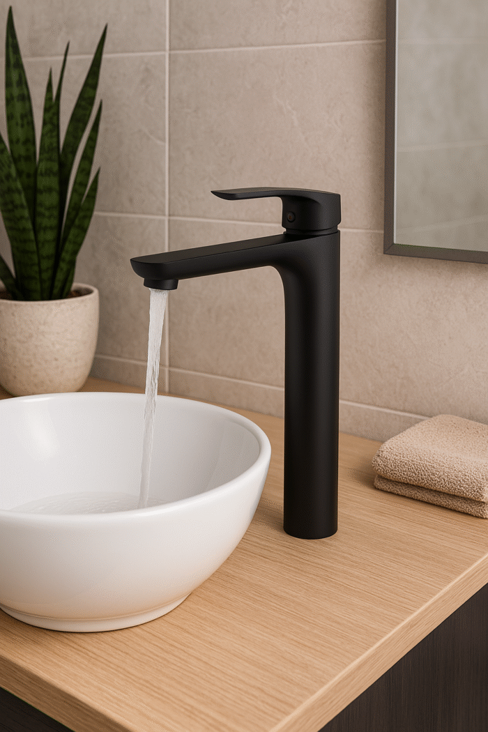 CD TURIN NERO MONOCOMANDO LAVATORIO ALTO ( CJM224026Z3ANE )