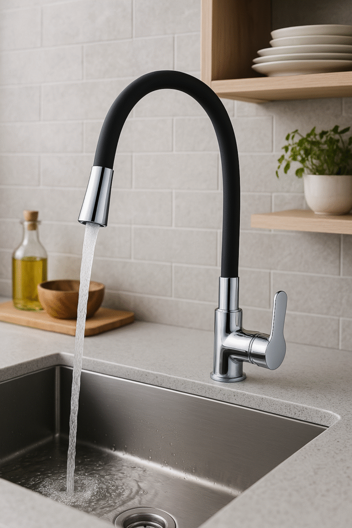 CJM261_B CD UDINE CROMO MONOCOMANDO COCINA PICO FLEXIBLE ( CJM261 )