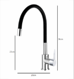 CD UDINE CROMO MONOCOMANDO COCINA PICO FLEXIBLE ( CJM261 )