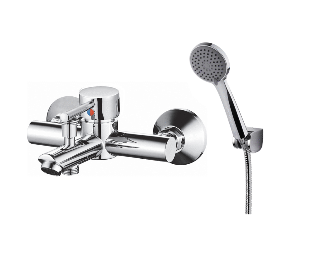 CD ROMA CROMO MONOCOMANDO DUCHA EXT. C/TRANSF. Y DUCHADOR ( CJM6048-1 )