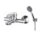 CD ROMA CROMO MONOCOMANDO DUCHA EXT. C/TRANSF. Y DUCHADOR ( CJM6048-1 )