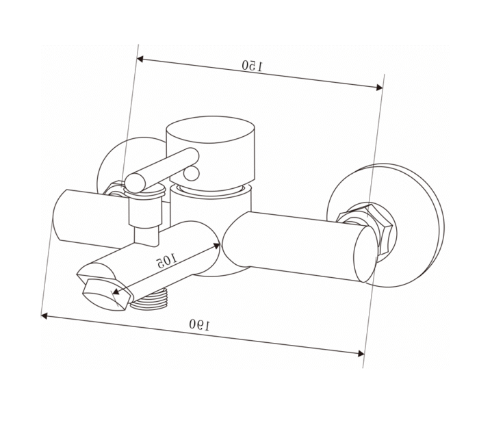 CJM6048-1_B CD ROMA CROMO MONOCOMANDO DUCHA EXT. C/TRANSF. Y DUCHADOR ( CJM6048-1 )