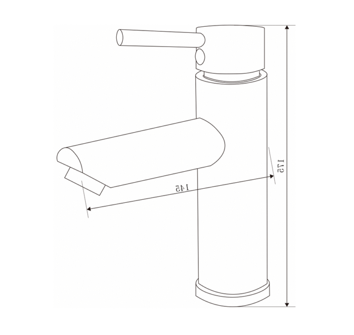 CD ROMA CROMO MONOCOMANDO LAVATORIO ( CJM6048-3 )