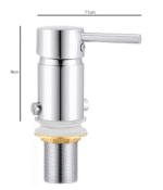Cd Roma Cromo Monocomando Bidet C/Transf. ( Cjm6048-Bidet )