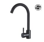 CD ROMA NERO MONOCOMANDO COCINA PICO ALTO CURVO AC. INOX. ( CJMSS3505DNE )