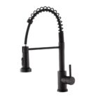 CD CALABRIA NERO MONOCOMANDO COCINA PICO EXTRAIBLE AC. INOX. ( CJMSS80110BNE )