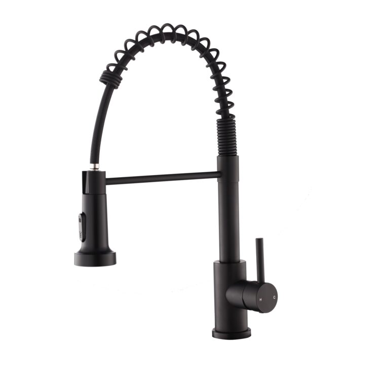 CD CALABRIA NERO MONOCOMANDO COCINA PICO EXTRAIBLE AC. INOX. ( CJMSS80110BNE )