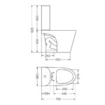 MARINA DEPOSITO APOYAR C/DESCARGA DUAL (DHW6F)