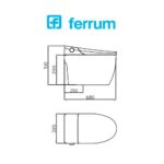 MILANO SMART TEC INODORO INTELIGENTE FERRUM ( IEIQX B )