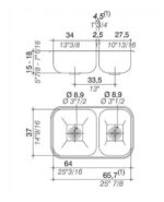 JOHNSON PIL. ACERO 430 DOBLE RR63 63x37x13cm