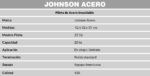 JOHNSON PIL. ACERO 430 SIMPLE ZZ52 52x32x13cm