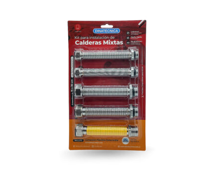 KIT P/ CALDERAS UNIVERSAL ( 5 flexibles ext agua y gas )