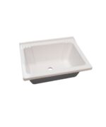 AMUBE TRENTO MUEBLE P/LAVADERO BCO. 57 x 46.5 x 83 cm 2 ptas. C/MESADA ACRILICO ( PARA ARMAR )