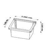 AMUBE TRENTO MUEBLE P/LAVADERO BCO. 57 x 46.5 x 83 cm 2 ptas. C/MESADA ACRILICO ( PARA ARMAR )