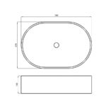 BACHA TORI OVAL 56X37 AP (LK385) BL