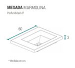 SCHNEIDER MESADA MARMOLINA 60 cm (D)