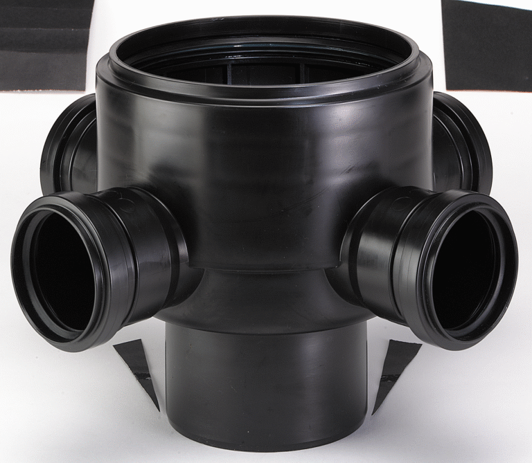 BOCA ACCESO VERTICAL 160 sal.110 c/4 ent.63 DURATOP X NEGRO