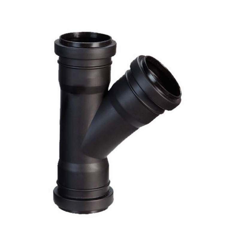 RAMAL SIMPLE 45* 050X050 DURATOP X NEGRO