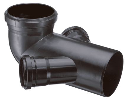 CODO 87ø30ø DOBLE ACOM. 110X063 DURATOP X NEGRO