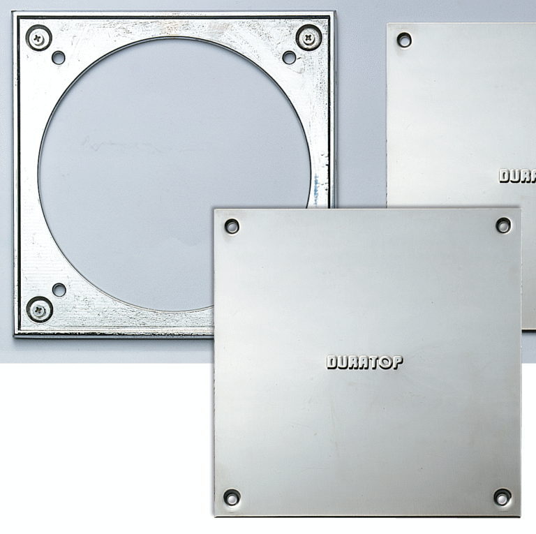 MARCO BRONCE TAPA INOX 20X20 DURATOP X NEGRO