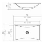 JOHNSON PIL. ACERO 304 SIMPLE DANNA 56x35x14 P/BAÑO