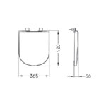 BARI ASIENTO INODORO CIERRE SUAVE FERRUM ( TKWPS )