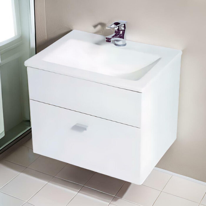 RIO VANITORY BLANCO COLGANTE 50x37x40 PUERTA VOLCABLE ( V1001 )