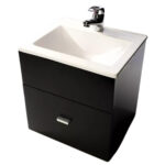 RIO VANITORY NEGRO COLGANTE 50x37x40 PUERTA VOLCABLE ( V1002 )