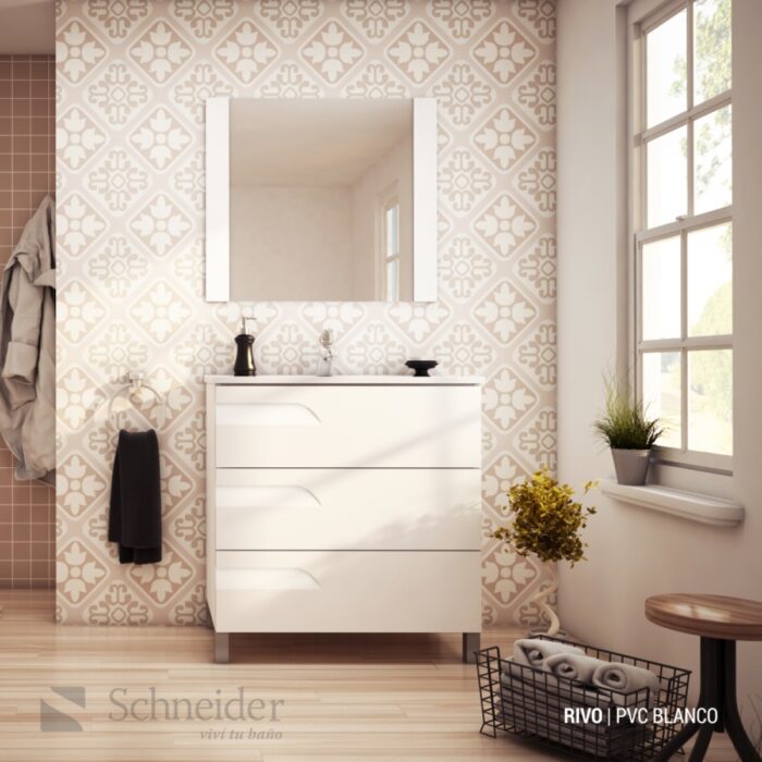 SCHNEIDER RIVO VANITORY 100 PVC BCO ( V100RB )